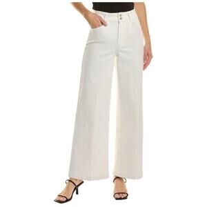 PAIGE Harper Soft Ecru Wide Leg Women’s Jeans Size 26 High Rise